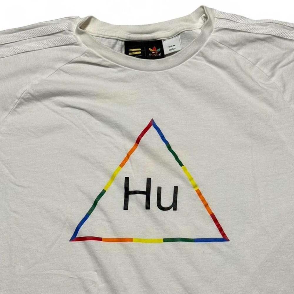 Adidas x Pharrell Williams Hu Infinite Species Graphic T-Shirt Medium White